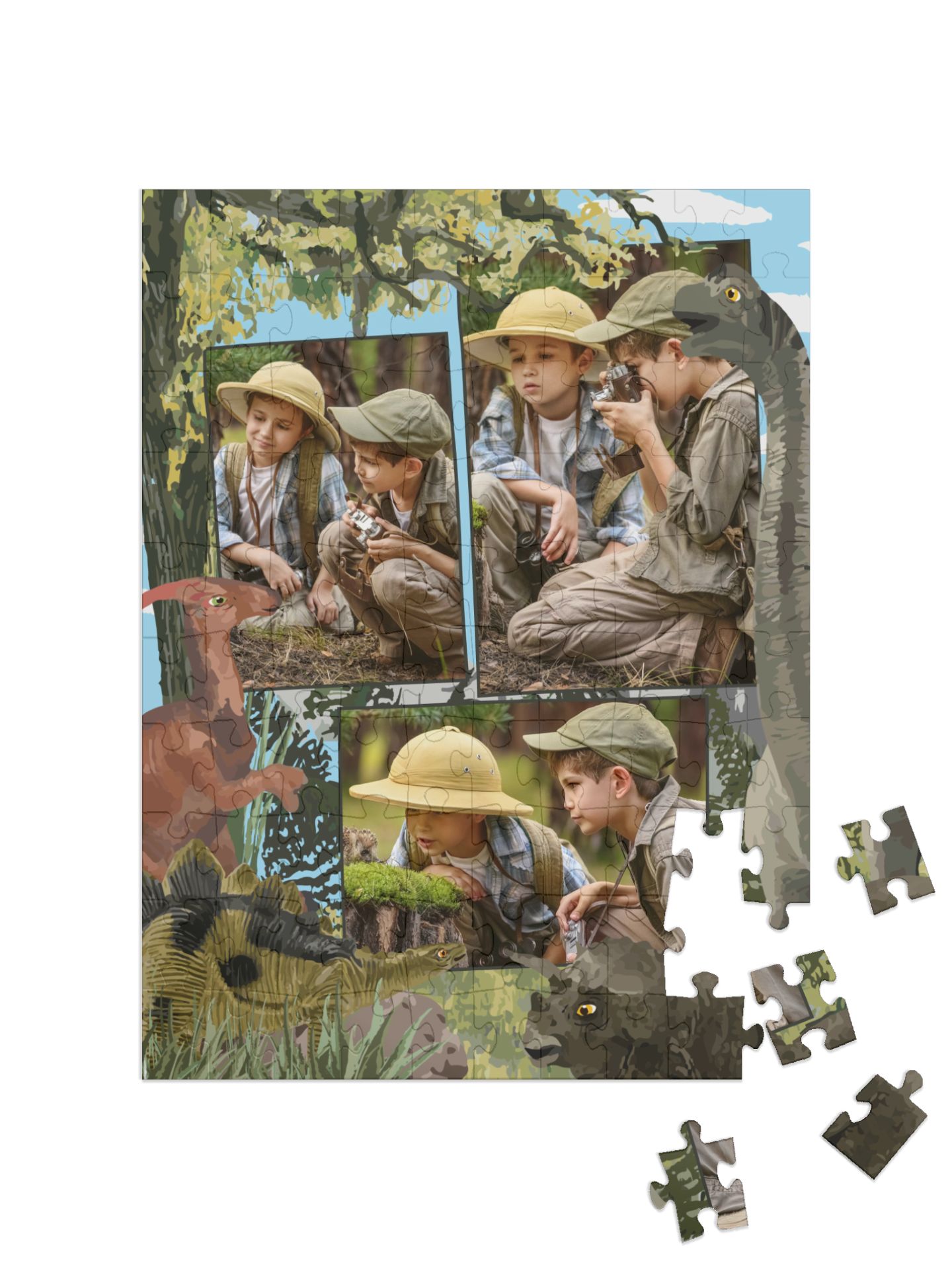 "Adventure" portrait collage